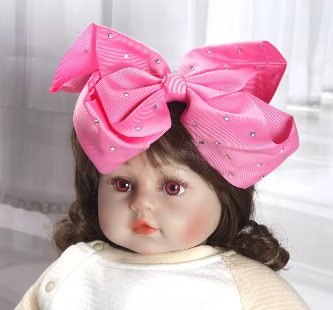 1pc Large Bow Rhinestone Headband Accessories
