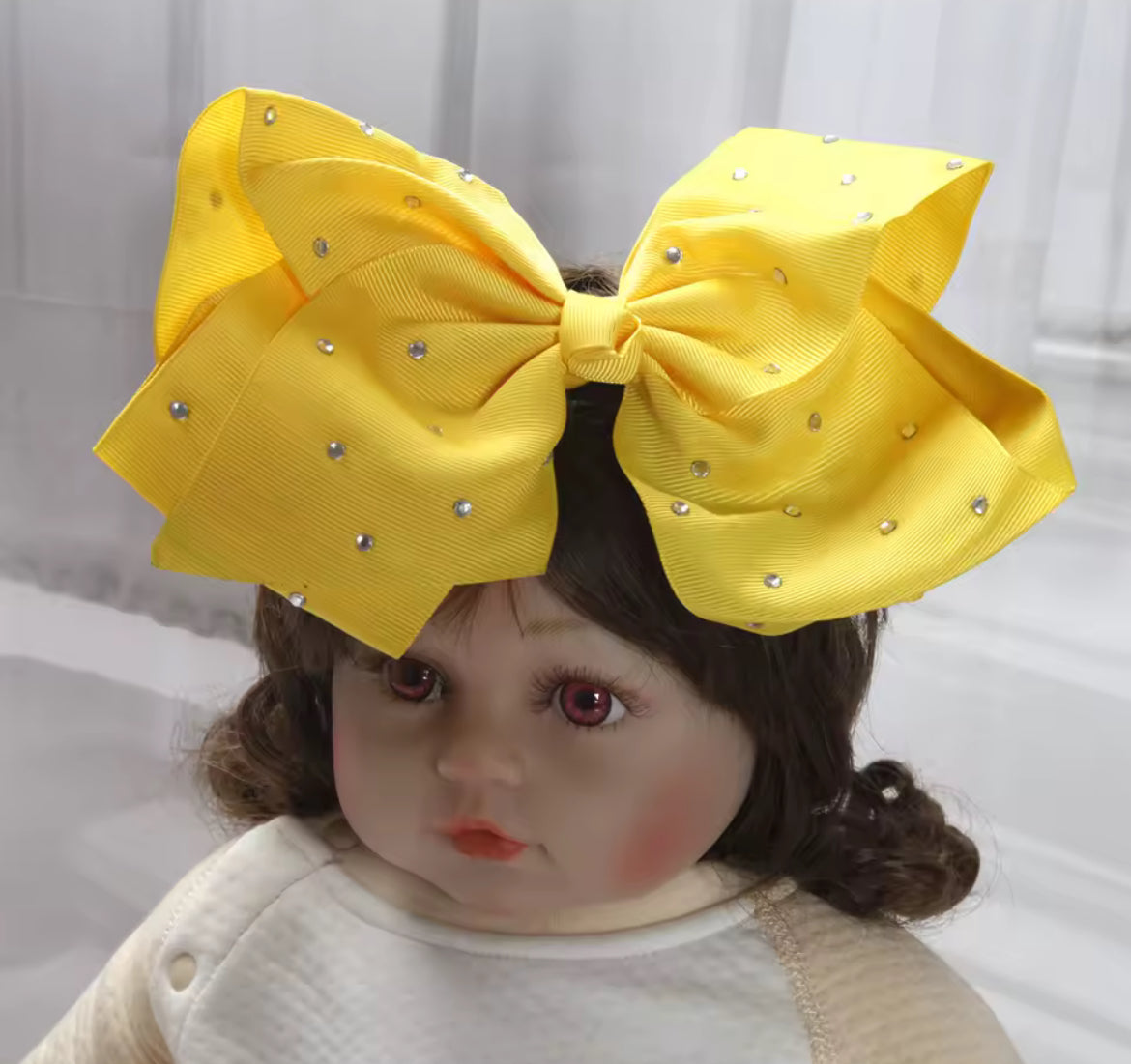 1pc Large Bow Rhinestone Headband Accessories