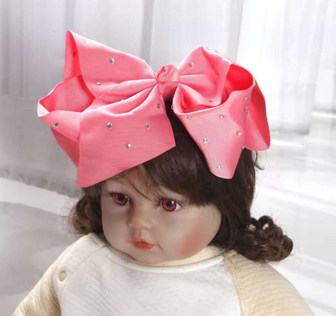 1pc Large Bow Rhinestone Headband Accessories