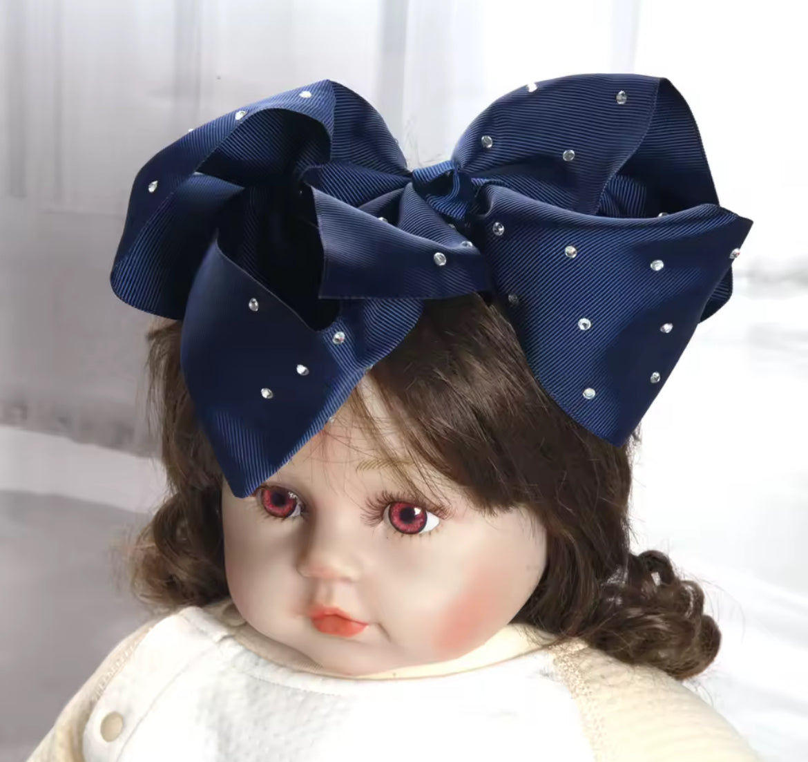 1pc Large Bow Rhinestone Headband Accessories