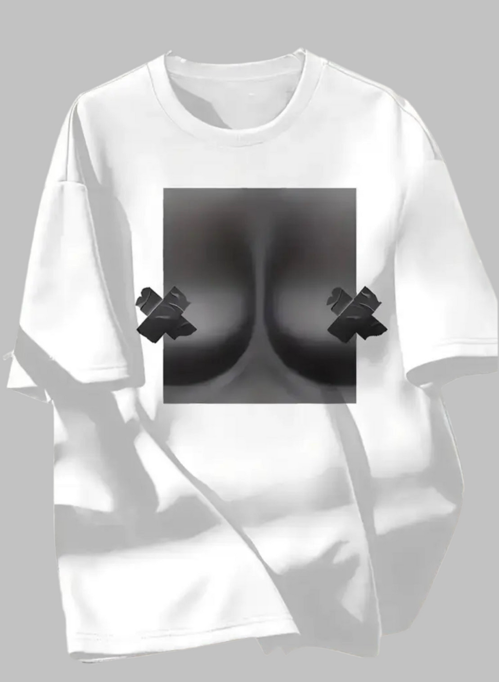 Women’s “X Taped” Relaxed Streetwear Fit T-Shirt