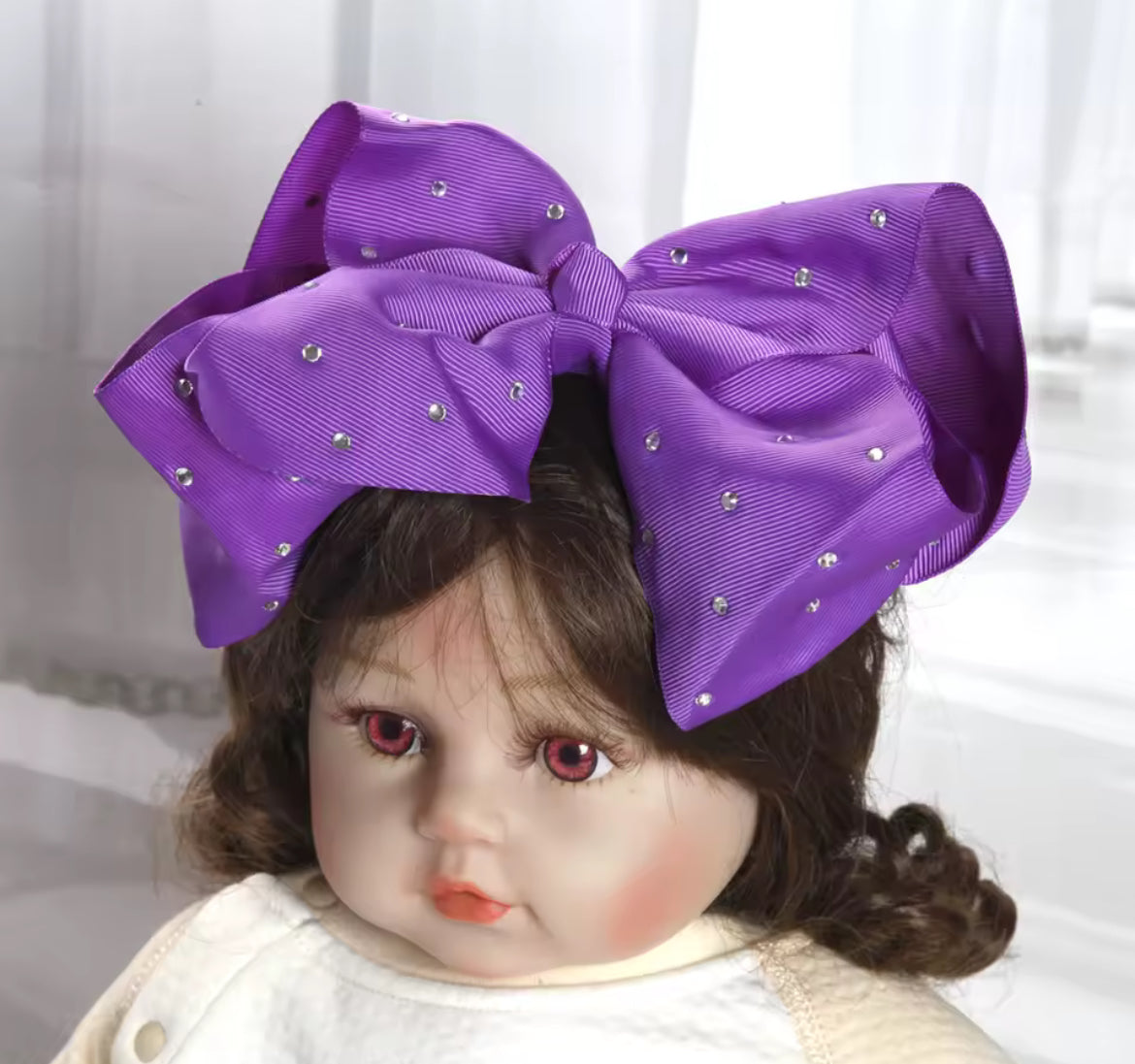 1pc Large Bow Rhinestone Headband Accessories
