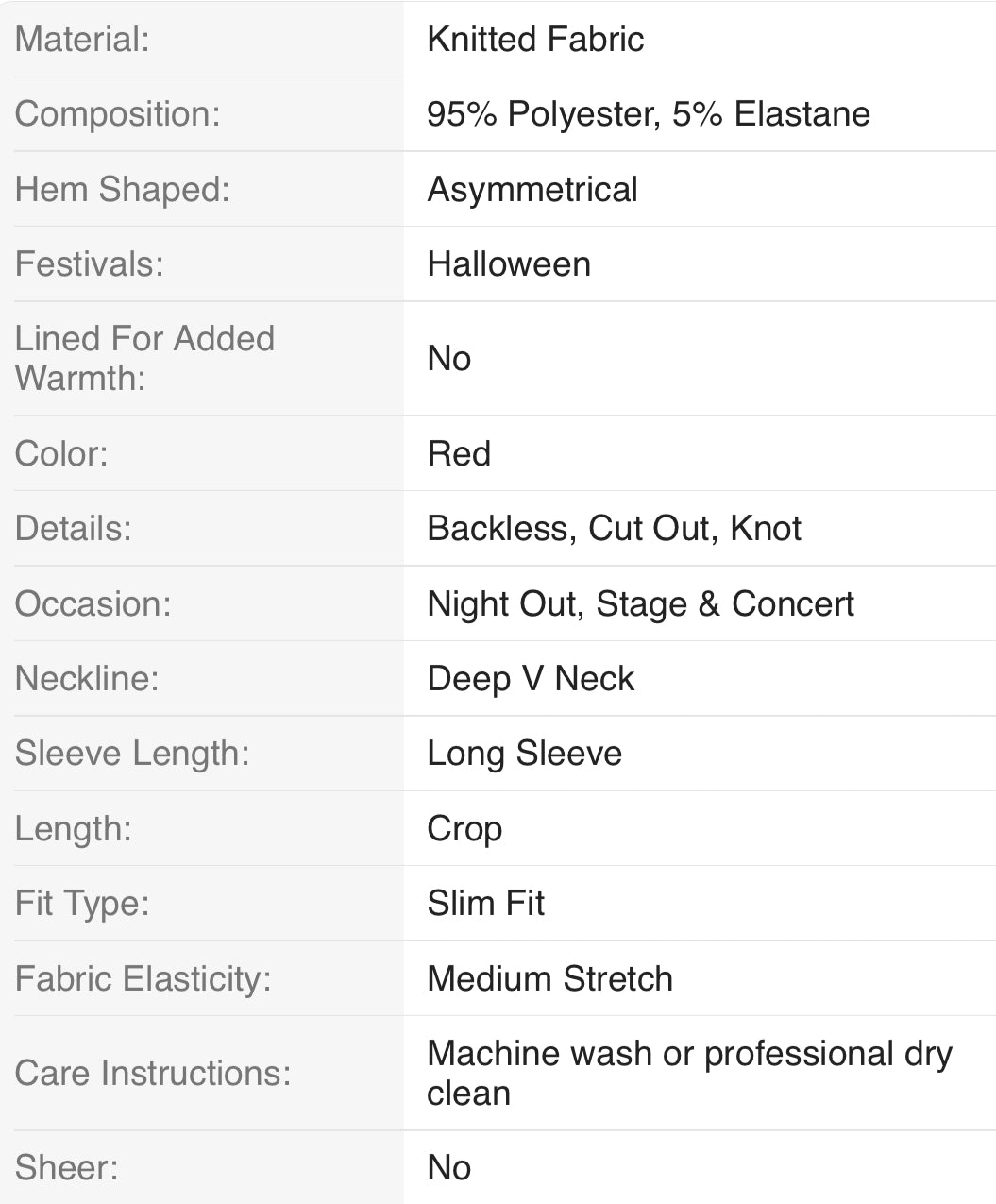 Sexy Deep V-Neck Streetwear Fitted Cropped Top