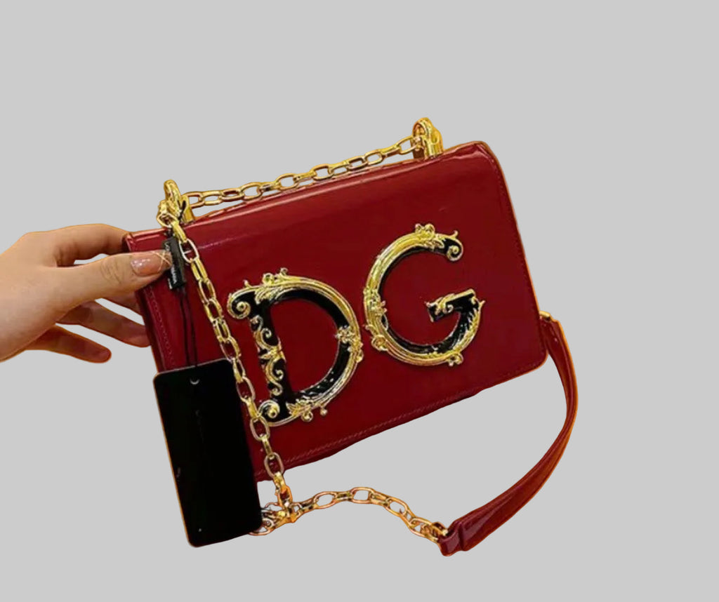 “DG” Crossbody Chain Link Shoulder Handbag 