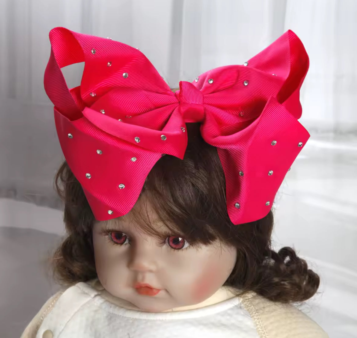1pc Large Bow Rhinestone Headband Accessories