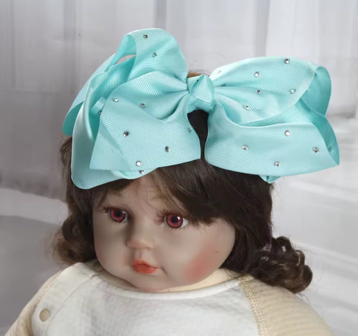1pc Large Bow Rhinestone Headband Accessories