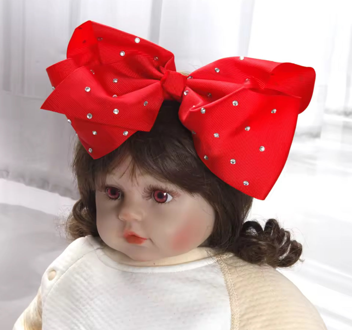 1pc Large Bow Rhinestone Headband Accessories