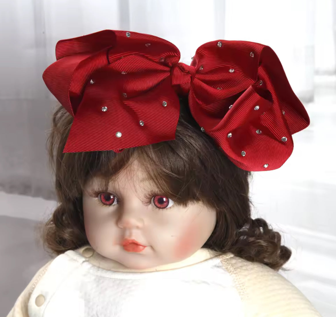 1pc Large Bow Rhinestone Headband Accessories