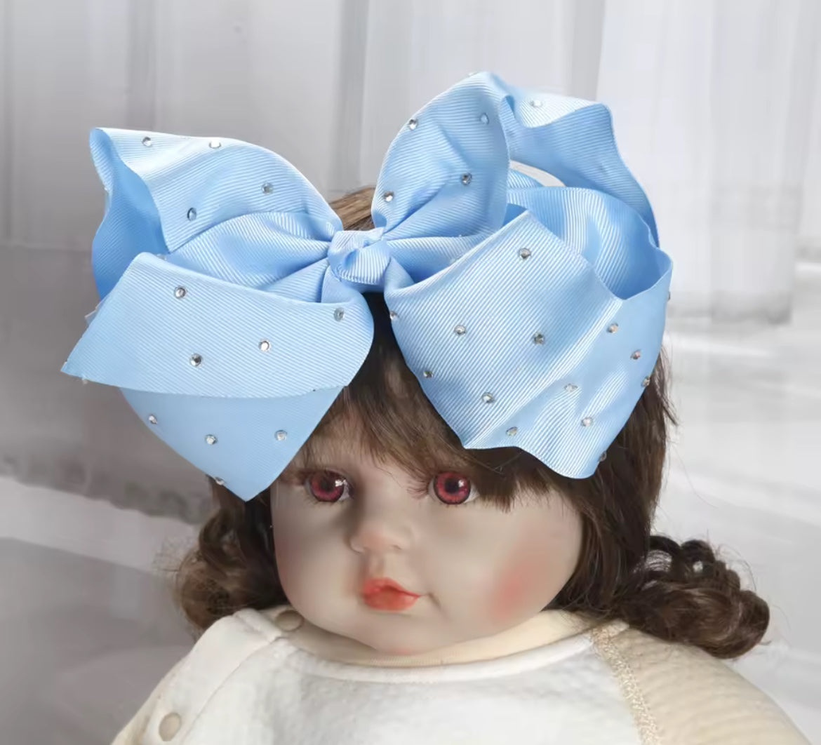 1pc Large Bow Rhinestone Headband Accessories
