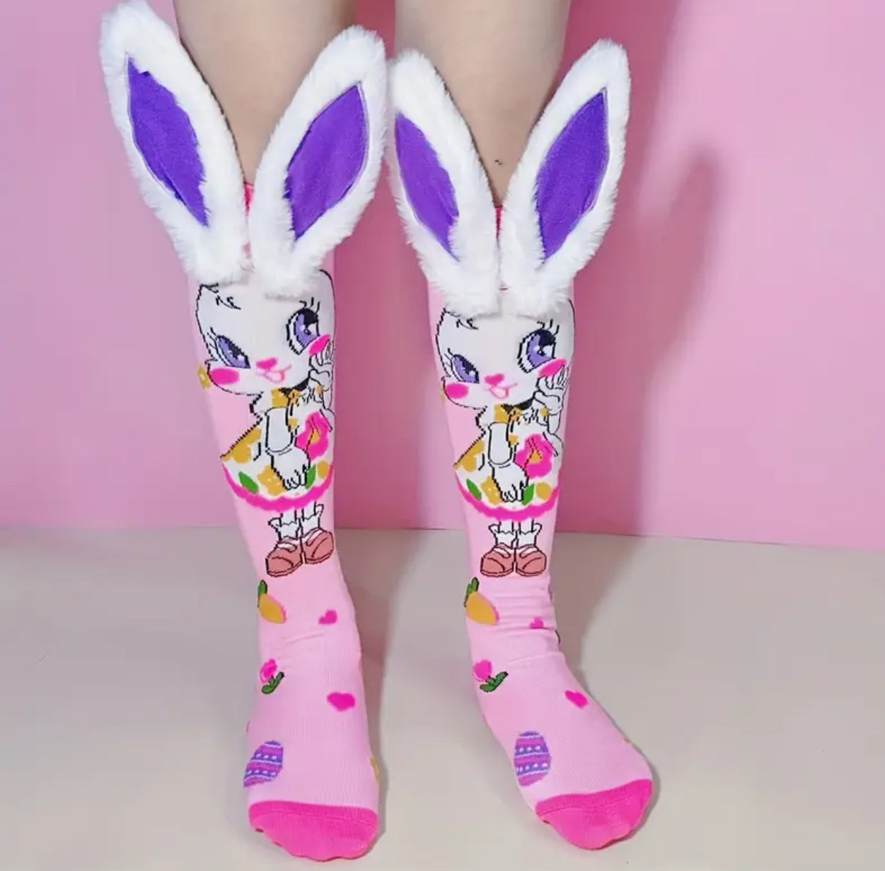 1 Pair Of Cute Knee High Socks Suitable For Daily Outfits And Gifts