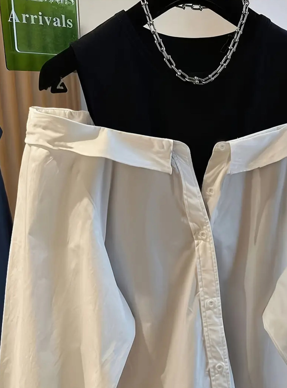 ‘STELLA’ Off Shoulder Long Sleeve Chic Women's Loose Cut Round Neck Blouse