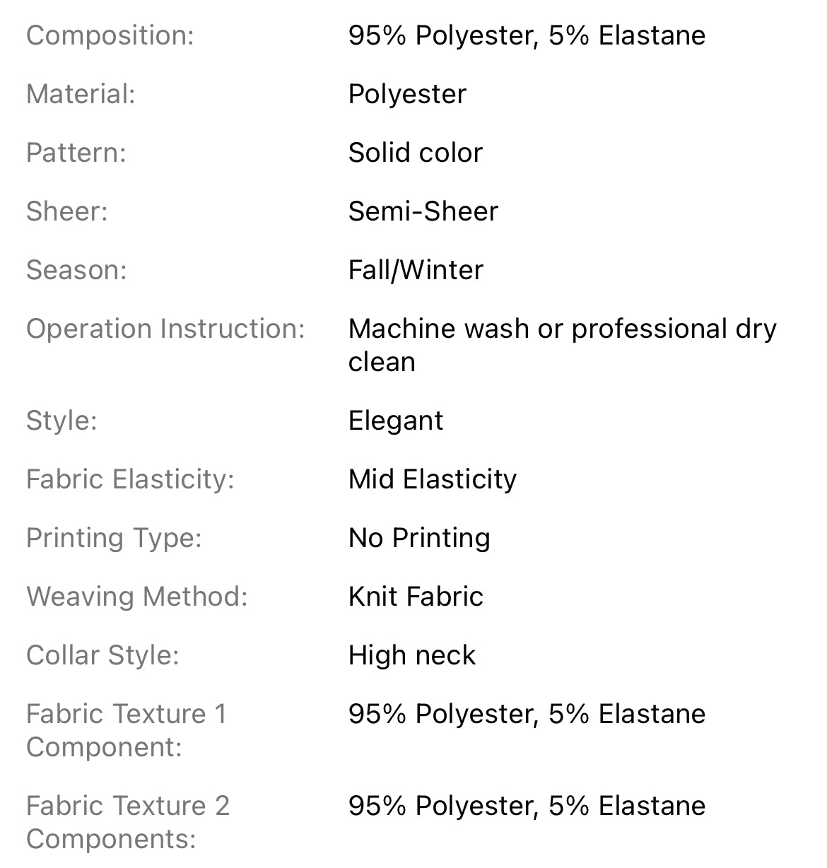 “Eva” Chic Two-Piece Set, Slim-Fitting High-Neck Top + Split Long Skirt