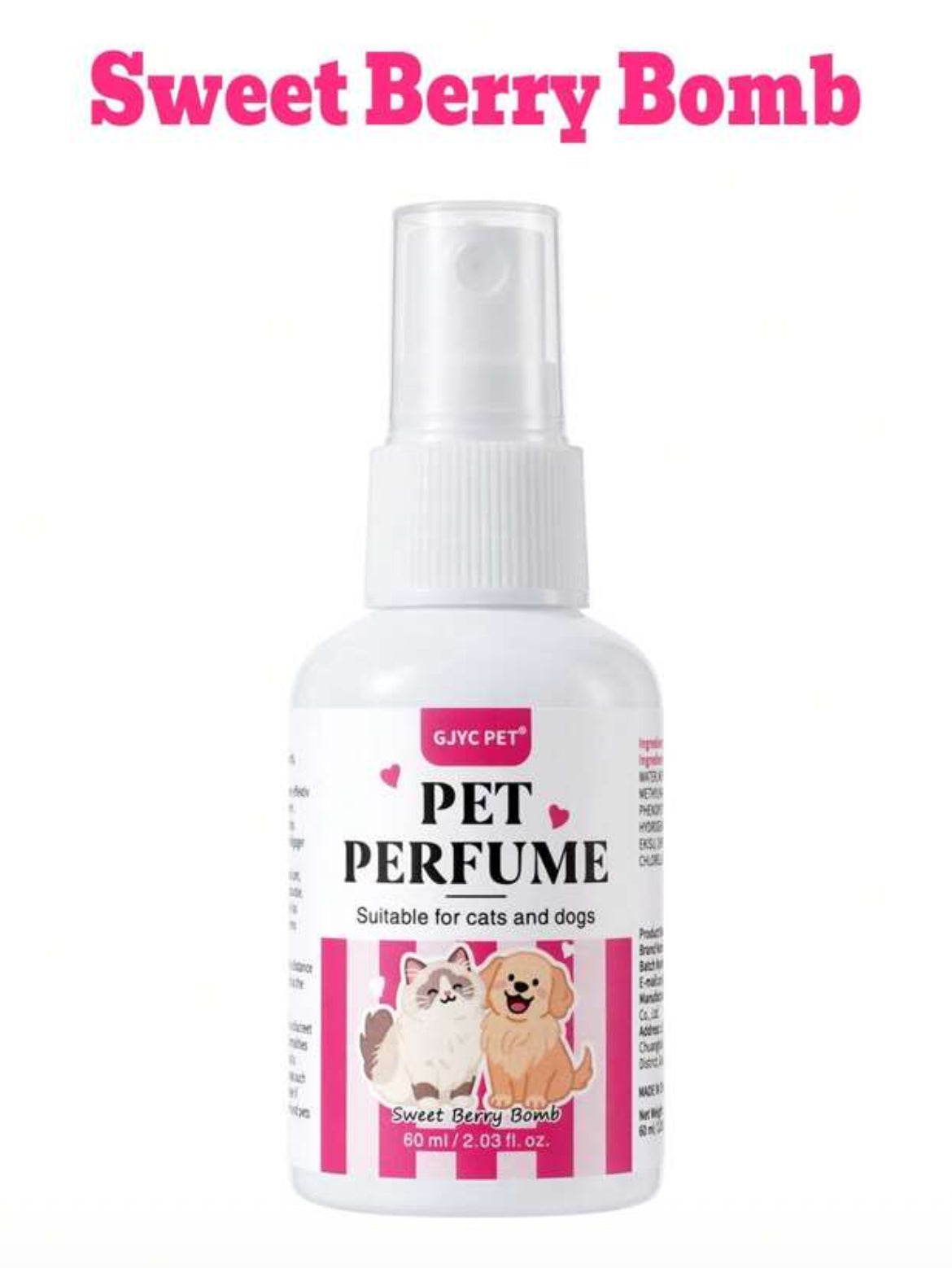 Pet Perfumes - 2.03 Fl.Oz 🐾🪻🥥Choice Of 5 Long-Lasting Scents 🍍🍓 Vet-Approved Formula 