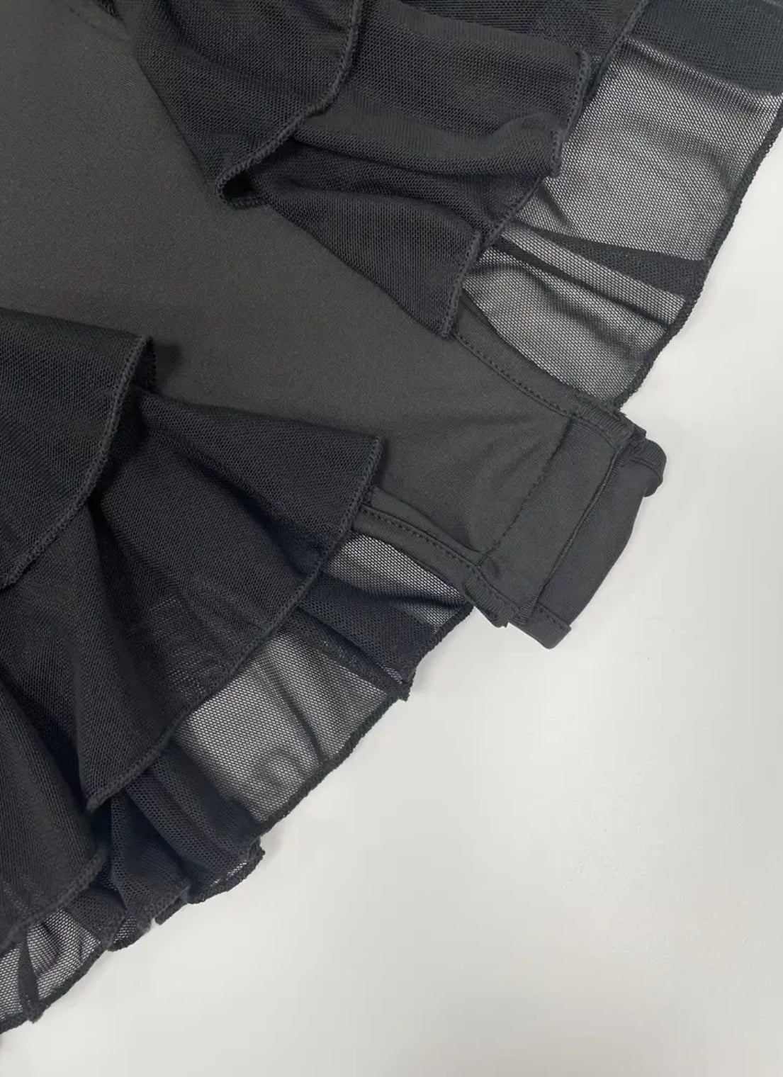 ‘WHIMSICAL NIGHT’ V-Neck Dress Backless Design, Ruffled Hem, Adjustable Straps