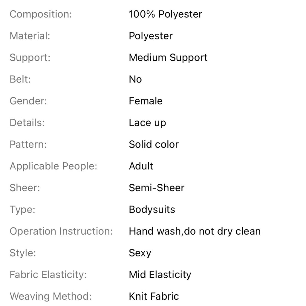 Three-Dimensional Rose Lace-Up Bodysuit with Corset Lacing Along The Sides