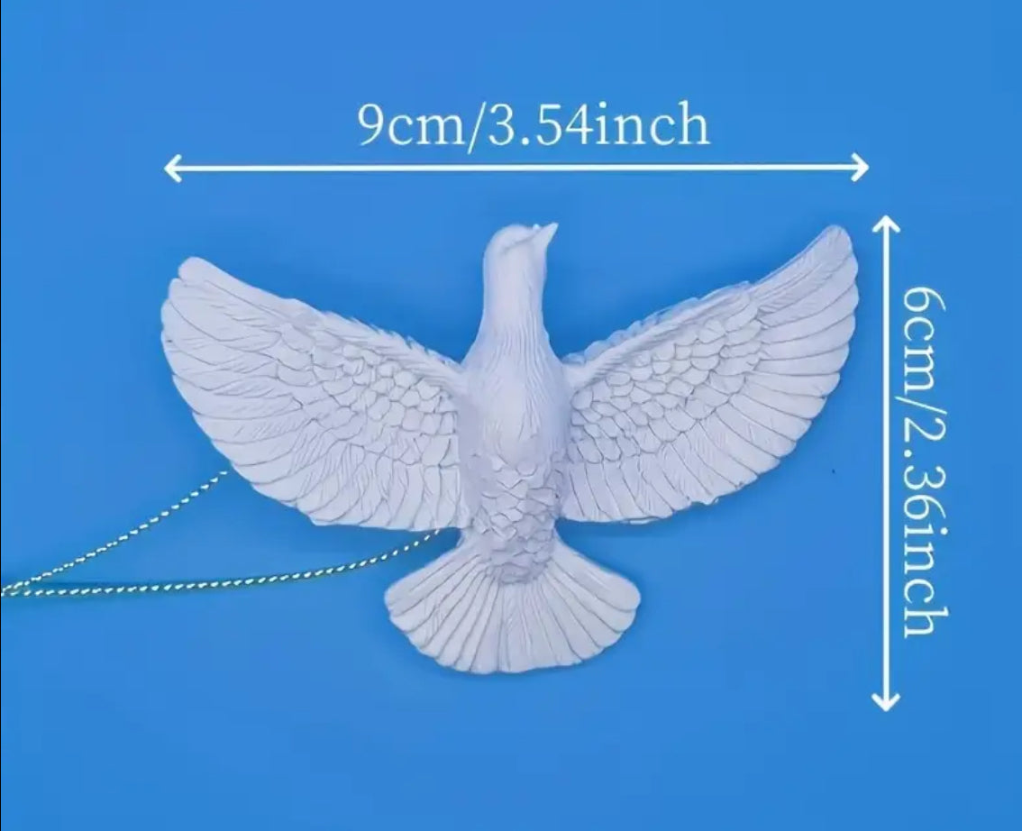“Home Alone Doves” Resin/2pcs Charming Dove Ornaments/Peace Doves/ Decoration for All Occasions