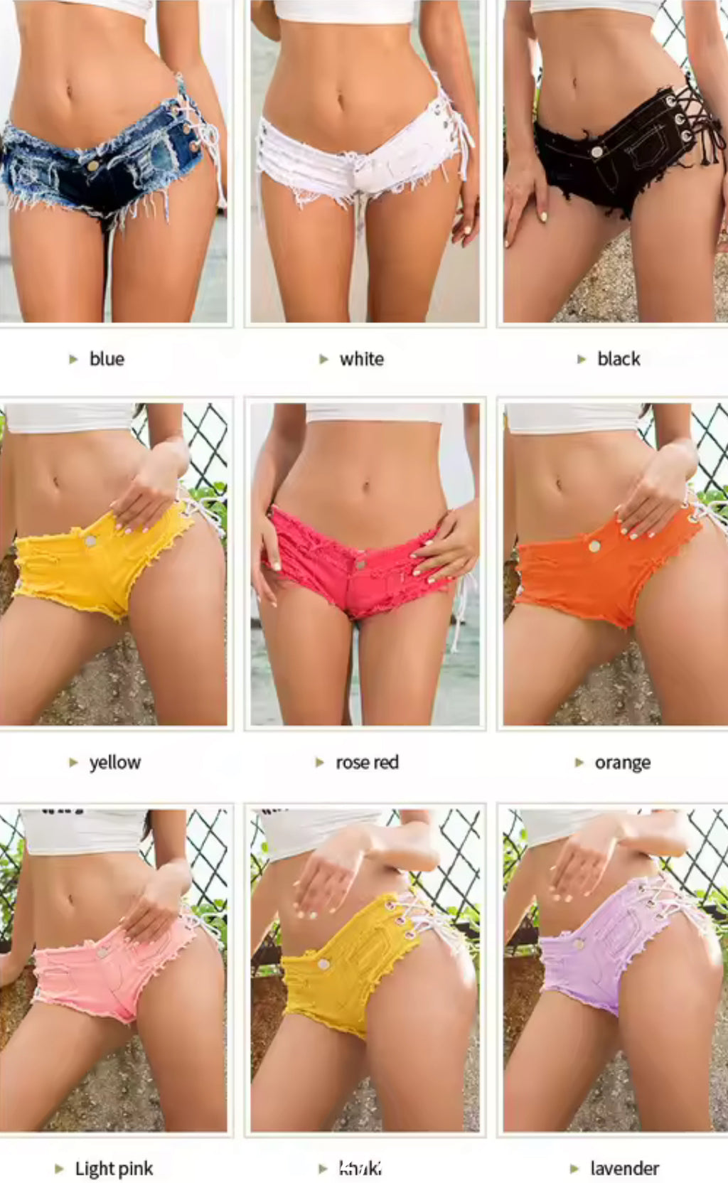 Short Shorts Cross-border Low Waist Sexy European and American Denim