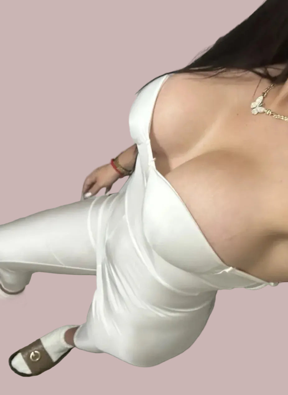 “Gigi” Strapless Backless Women's Bodycon Jumpsuit 