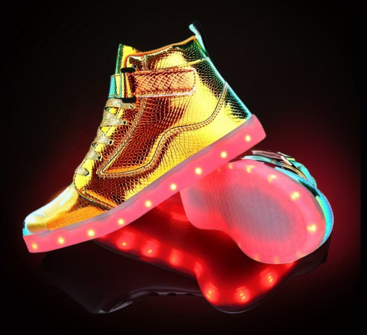Unisex “Luminated” Light-Up High Top Sneakers