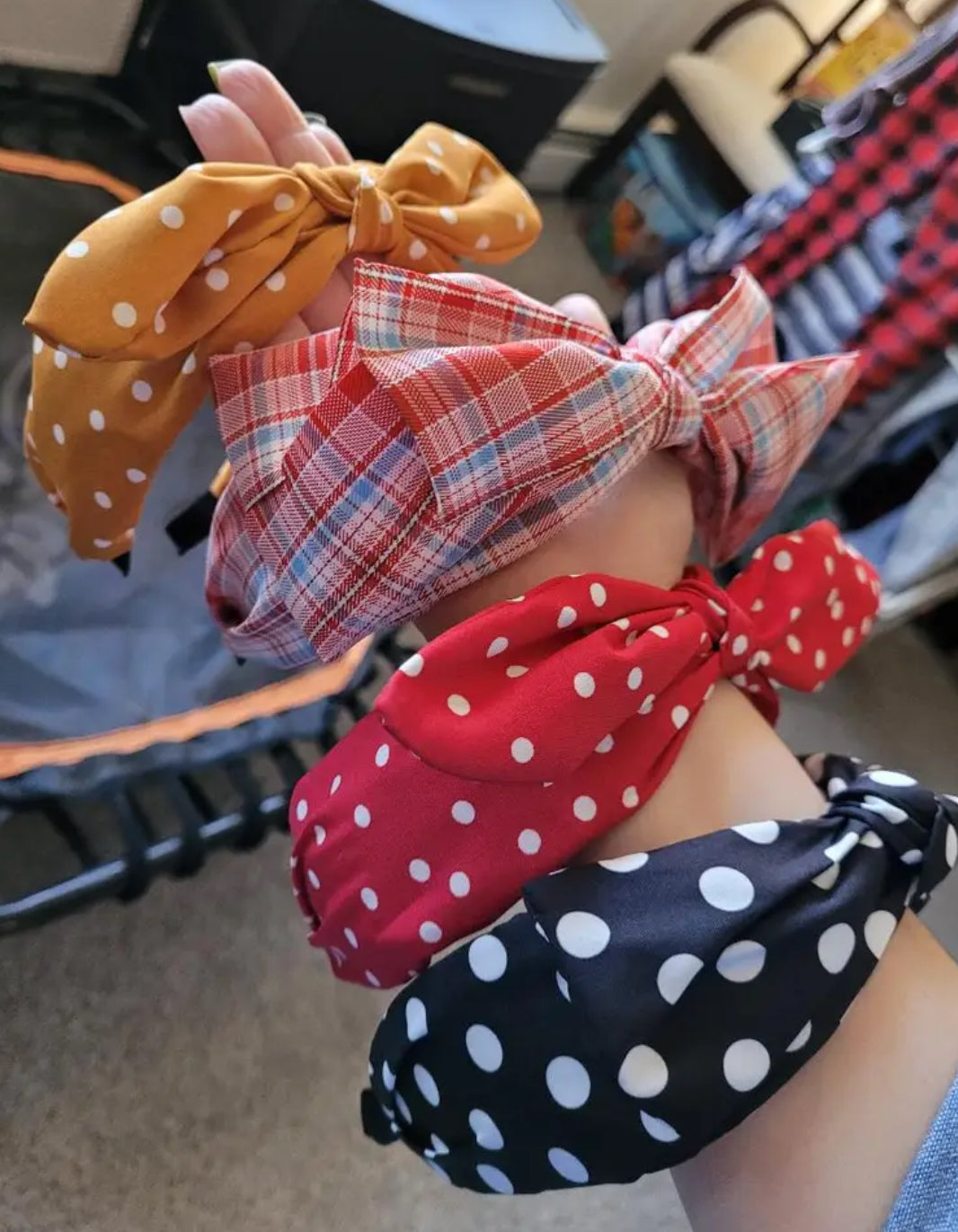 “Hair Bows” Polyester Bowknot Headbands