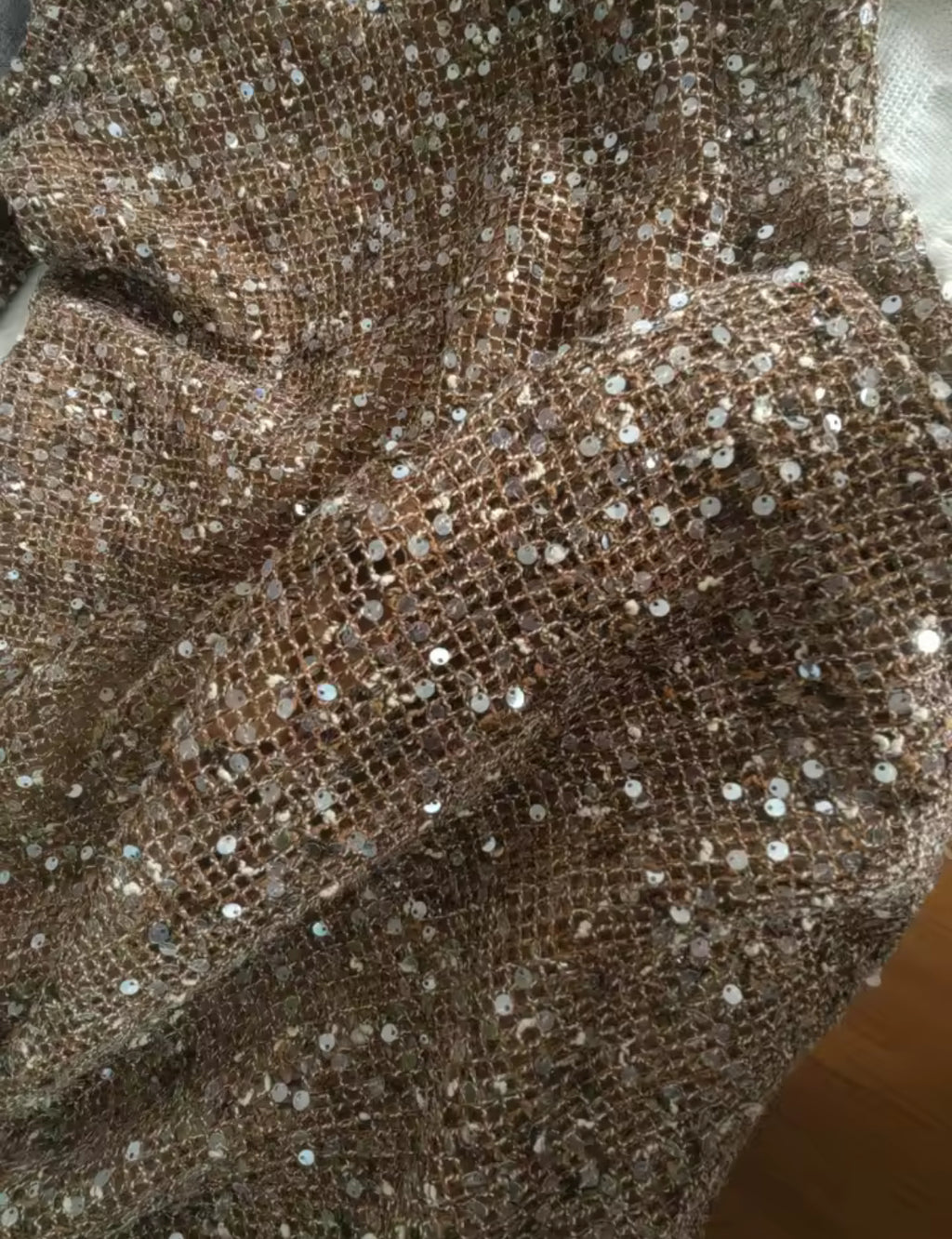 Shiny Hollow Out Sequins V-neck Flare Sleeve Long Evening Dress