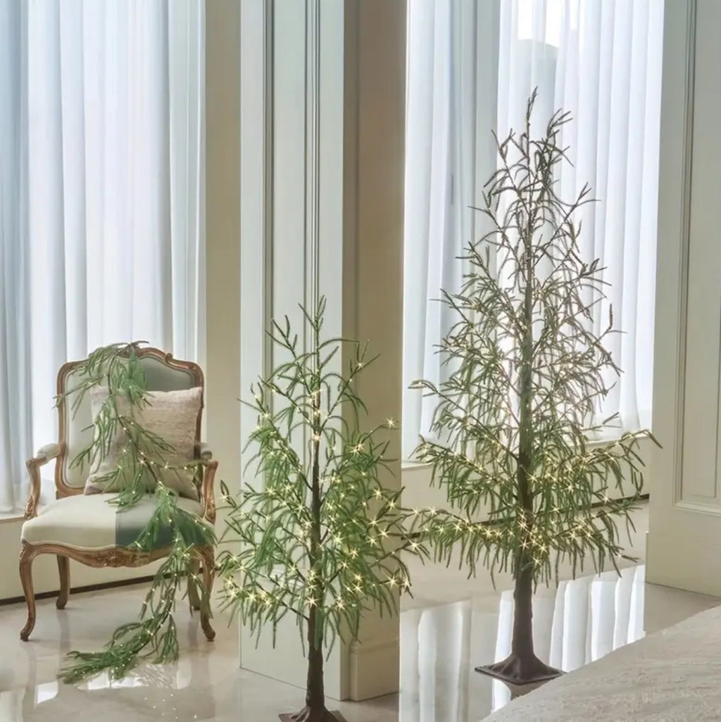 “Oh Christmas Tree” LED Norfolk Artificial Pine Tree with Fairy Lights