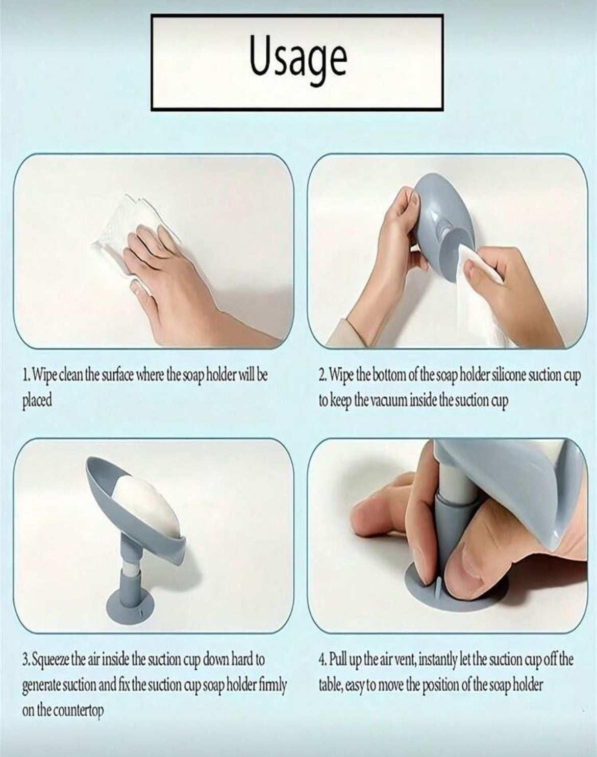 Soap Saver | Draining Bathroom Soap Dish Holder with Suction Cup Stand