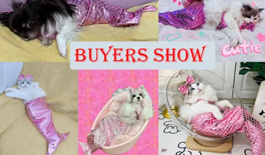 Pet Mermaid Bathing-Suit Costumes | Knit Elastane Fabric, Pullover Style