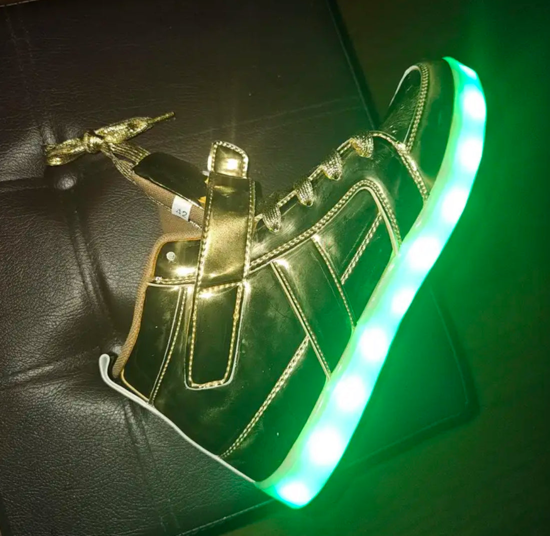 Unisex “Luminated” Light-Up High Top Sneakers