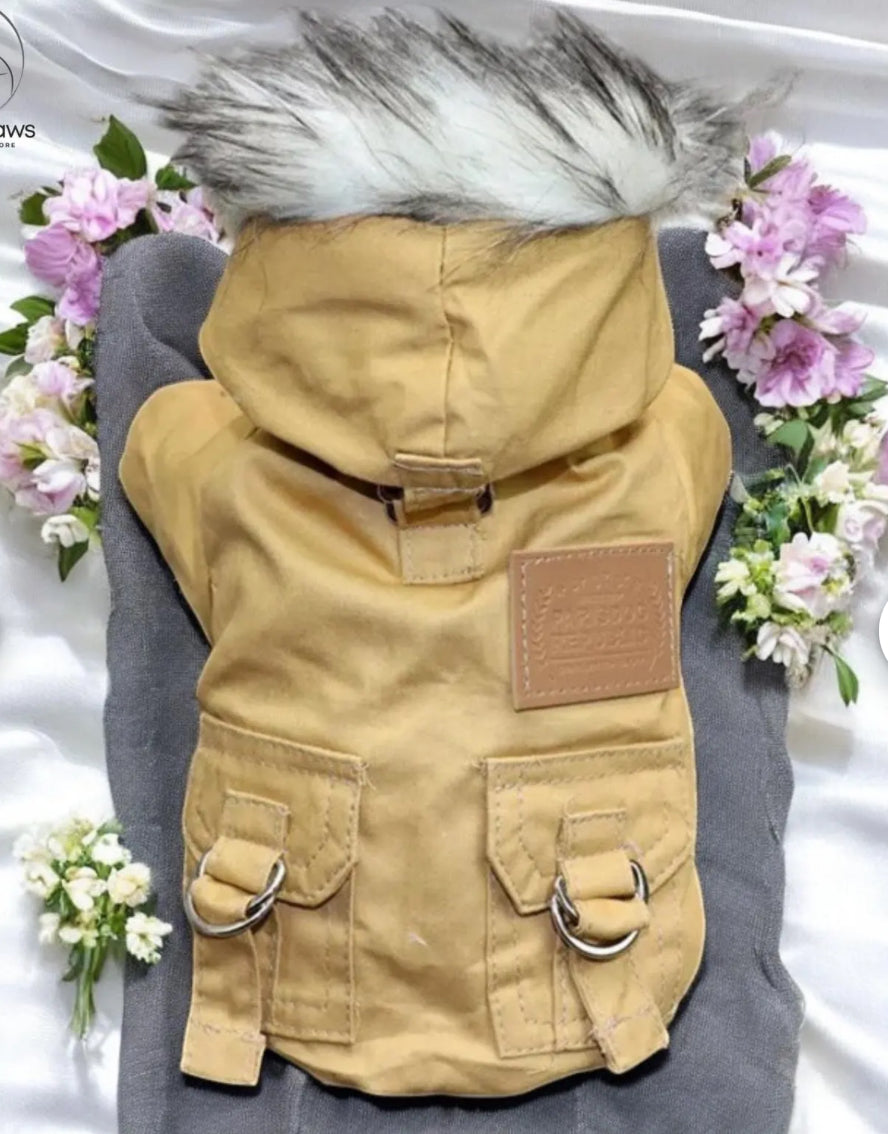 “Posh Pets” Winter Warm Dog Hooded Coat & Jumpsuit Suit - Thickened Pet Jacket