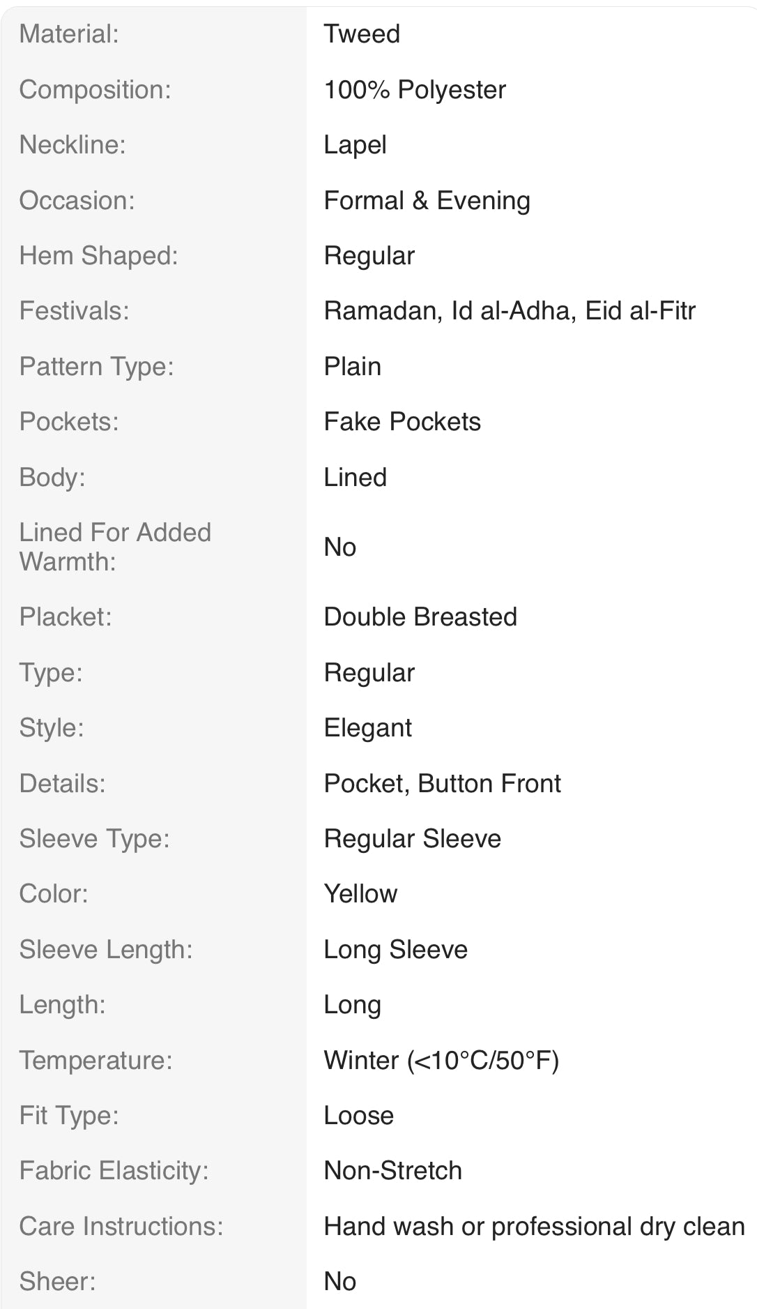 “Giselle” Sequin Embellished High-End Thick Overcoat