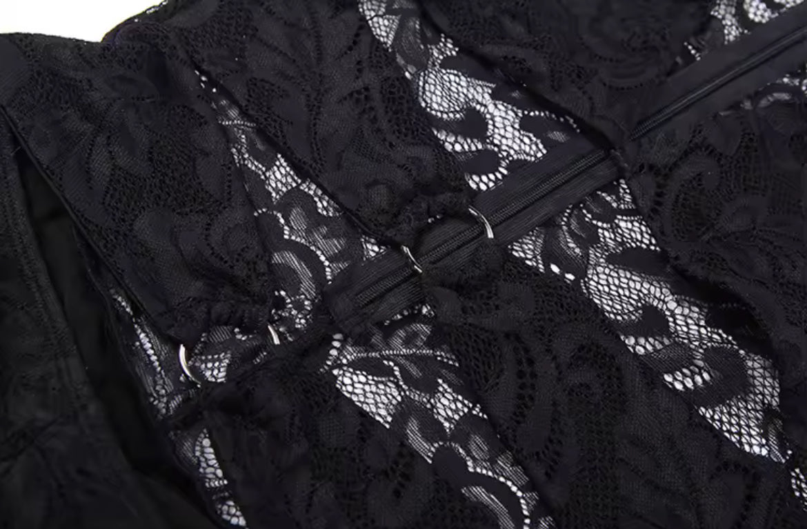 Jacquard Women’s Elegant Sexy Hollow Ring Crop Tops+Flare Pants