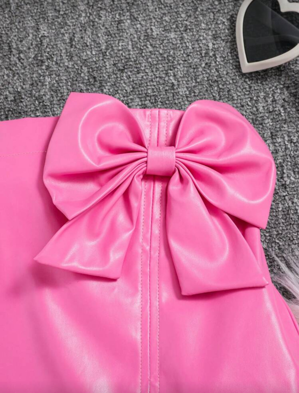 Tween Girls’ Faux Leather Fashion Skirt Pu Leather