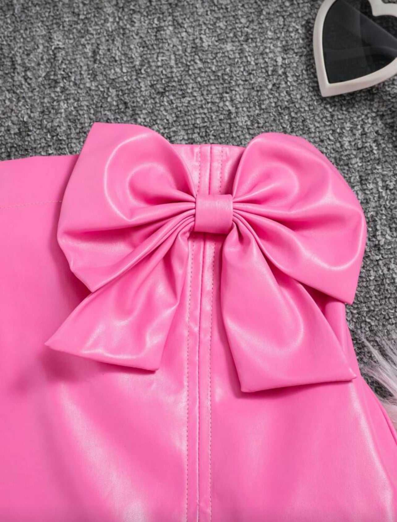 Tween Girls’ Faux Leather Fashion Skirt Pu Leather