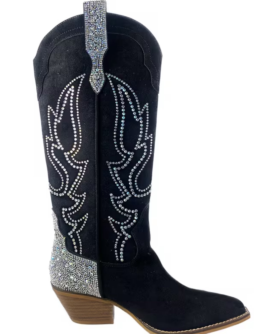 “Gypsy Sparkle” Women's Knee High Pull-On Boots