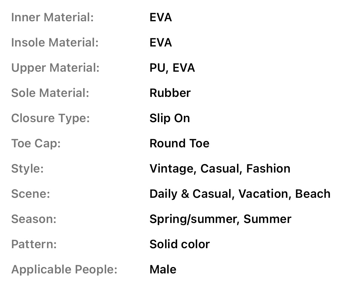 Men’s Beach Sandals