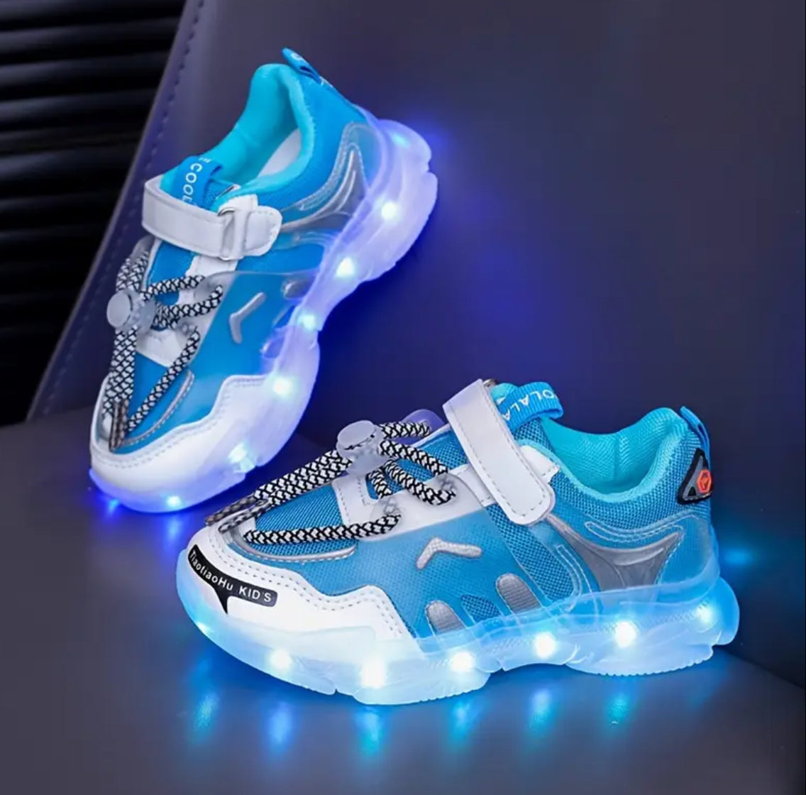 Glow Shoes Rechargeable Colorful LED Shoes for Boys and Girls