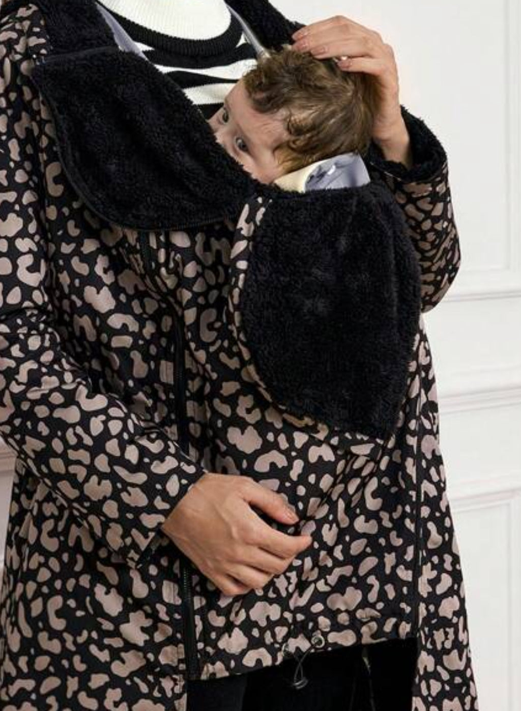 Maternity 3-In-1 Fashionable Winter Coat + Maternity Jacket + Baby Carrier Coat