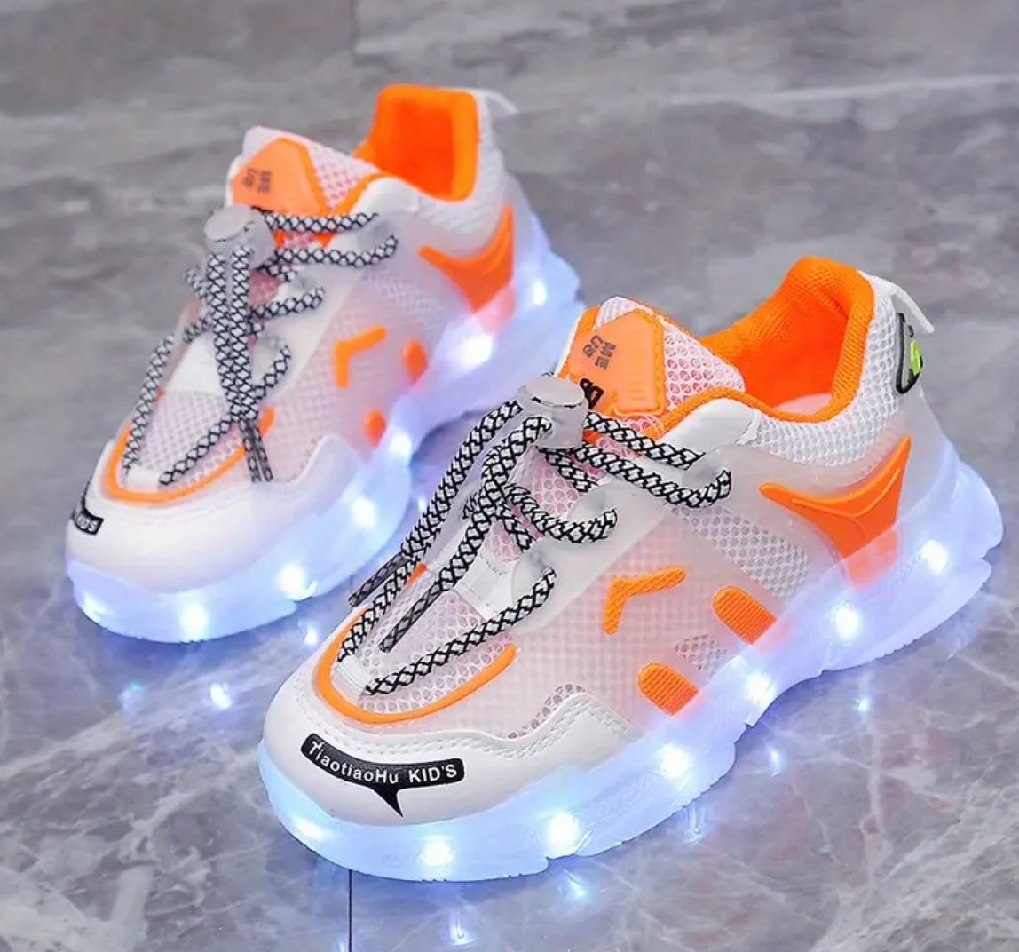 Glow Shoes Rechargeable Colorful LED Shoes for Boys and Girls