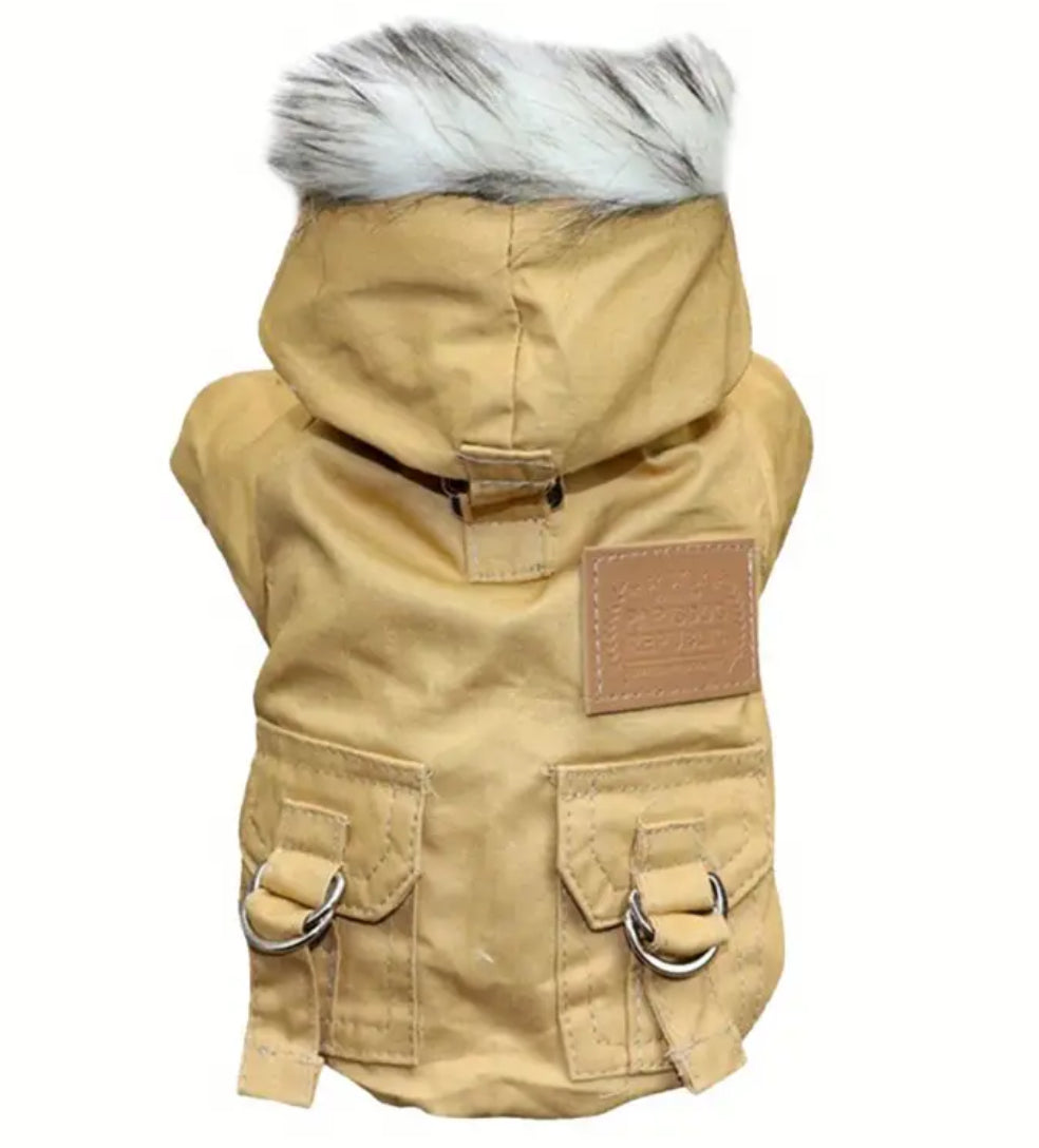 “Posh Pets” Winter Warm Dog Hooded Coat & Jumpsuit Suit - Thickened Pet Jacket