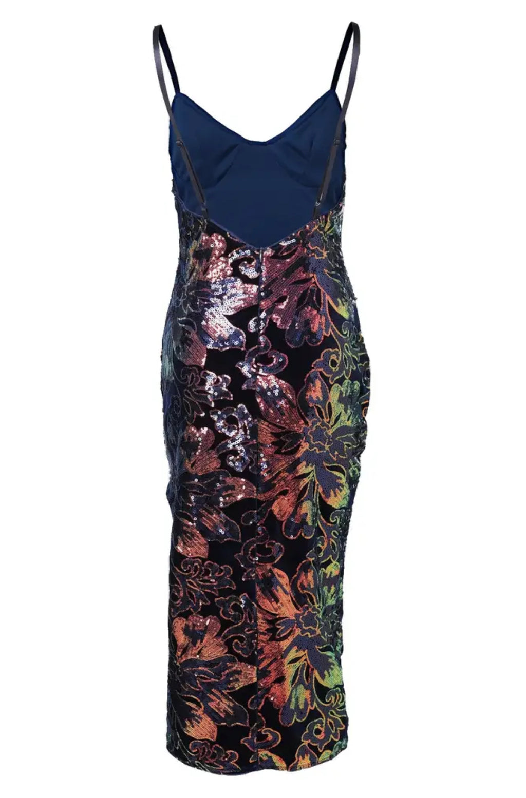 Sequins Cocktail Dress | Backless Design Bodycon Fit, Sequin Embellishments