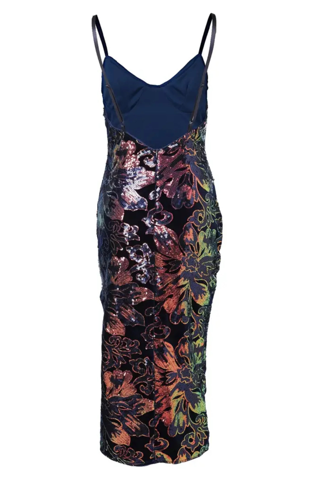 Sequins Cocktail Dress | Backless Design Bodycon Fit, Sequin Embellishments