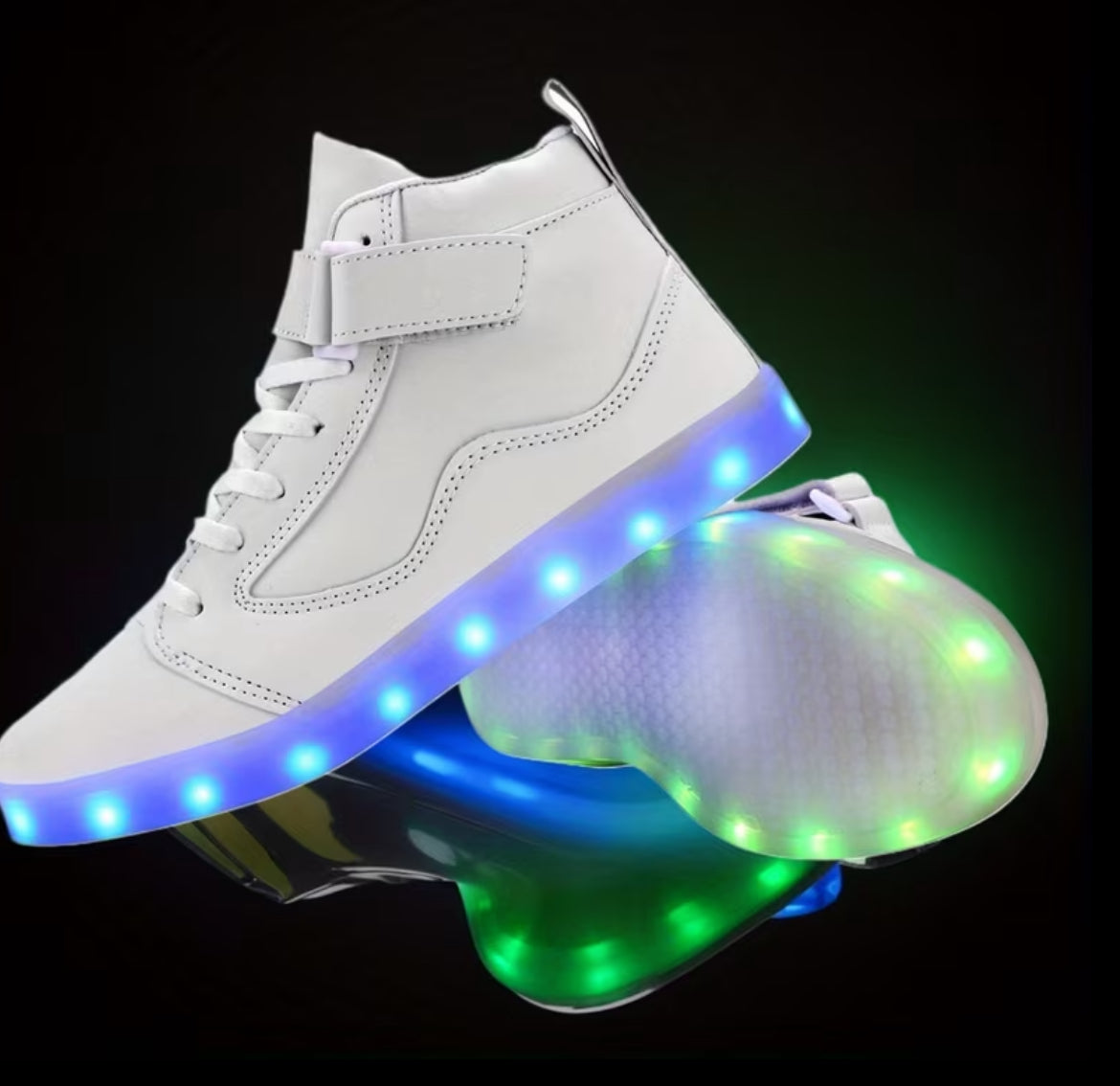 Unisex “Luminated” Light-Up High Top Sneakers