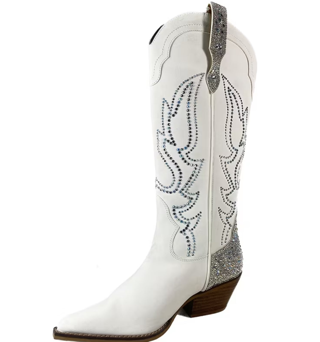 “Gypsy Sparkle” Women's Knee High Pull-On Boots