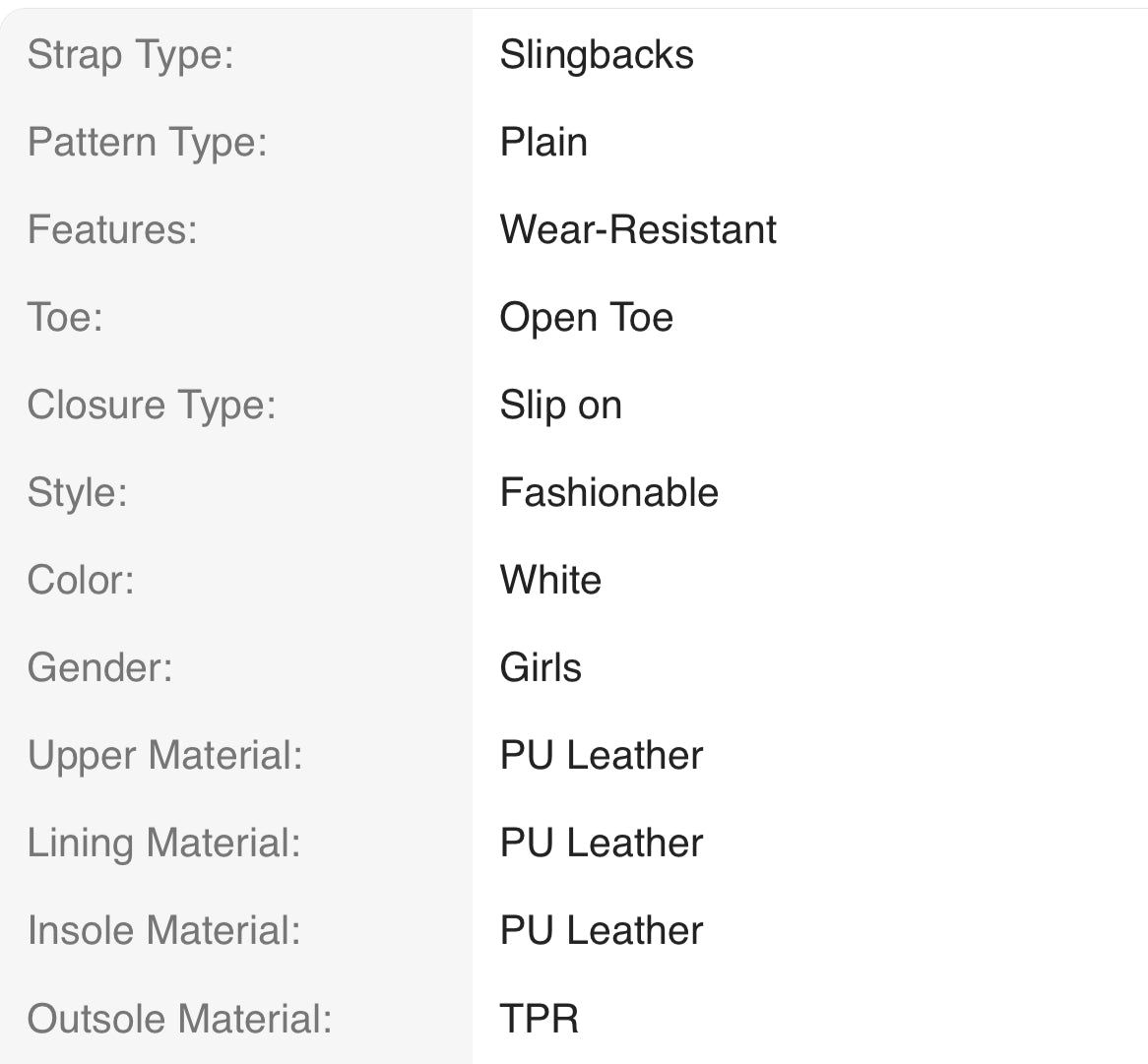 Girls Fashion Low Heel Slip On Sandals with Clear Straps