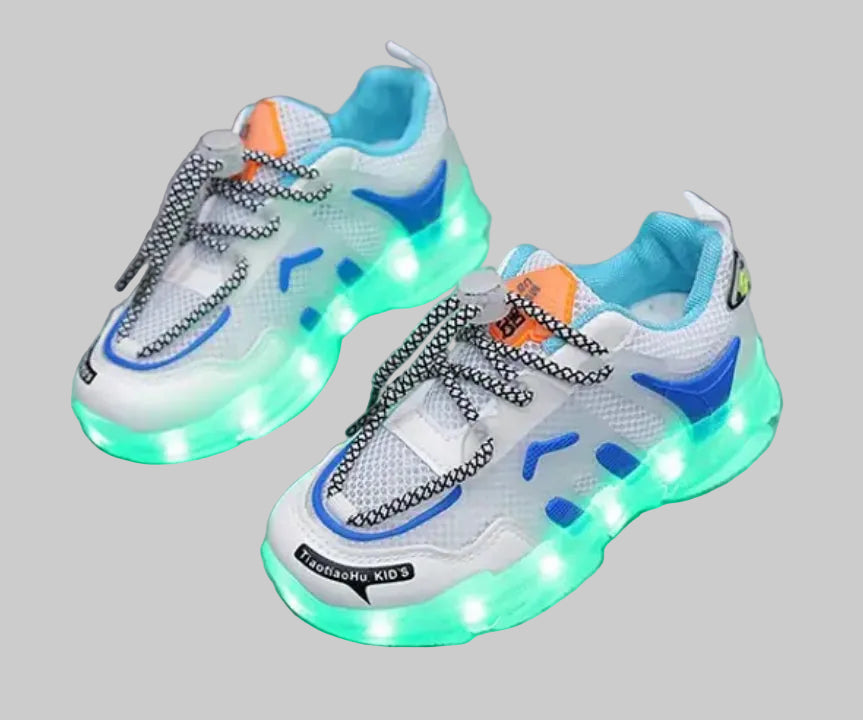 Glow Shoes Rechargeable Colorful LED Shoes for Boys and Girls