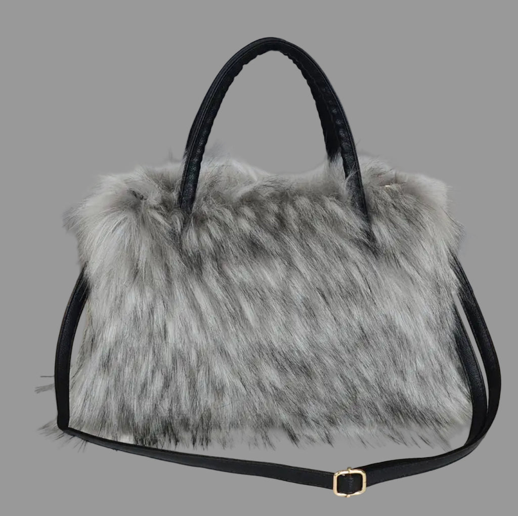 Faux Mink Plush Fur Shoulder-Crossbody Handbags