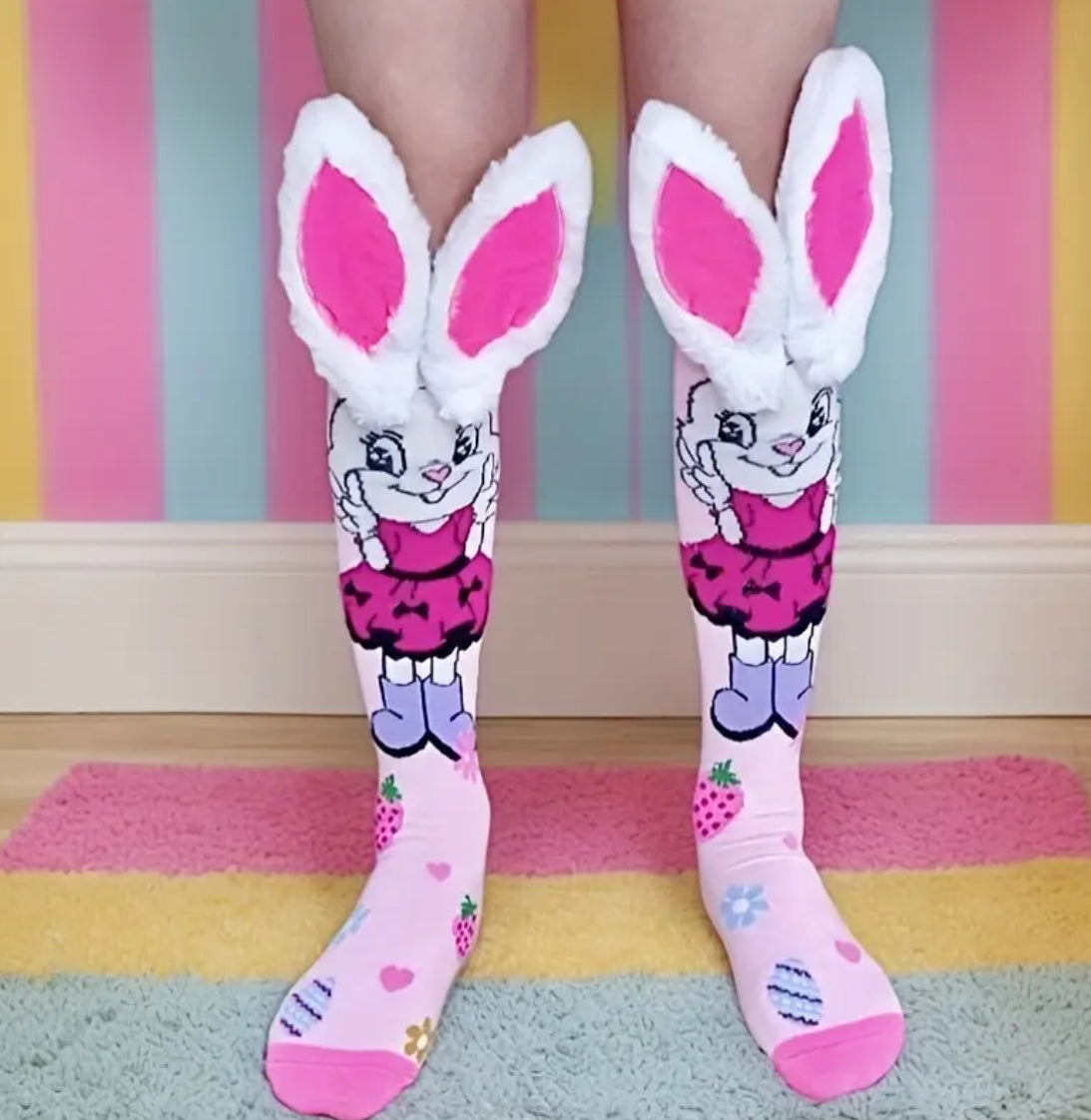 1 Pair Of Cute Knee High Socks Suitable For Daily Outfits And Gifts