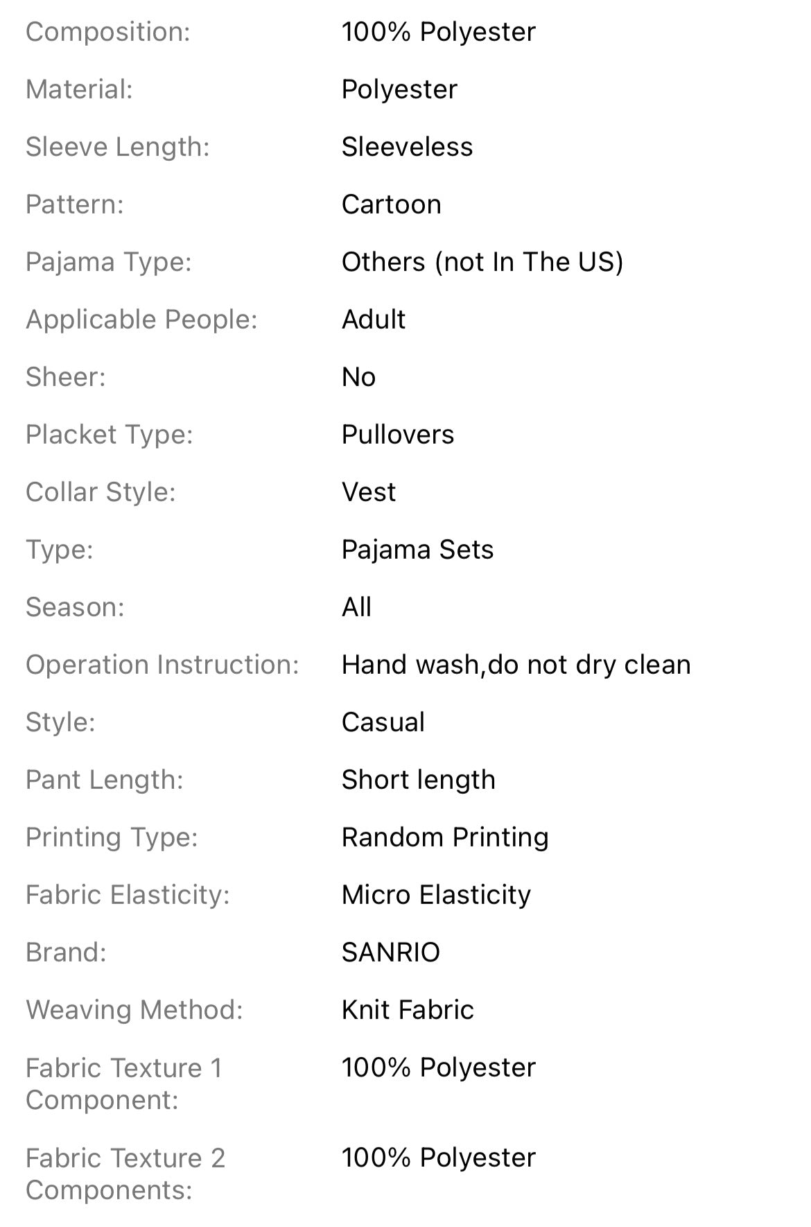 Women's 2pcs Hello Kitty Plush Top And Elastic Shorts Set