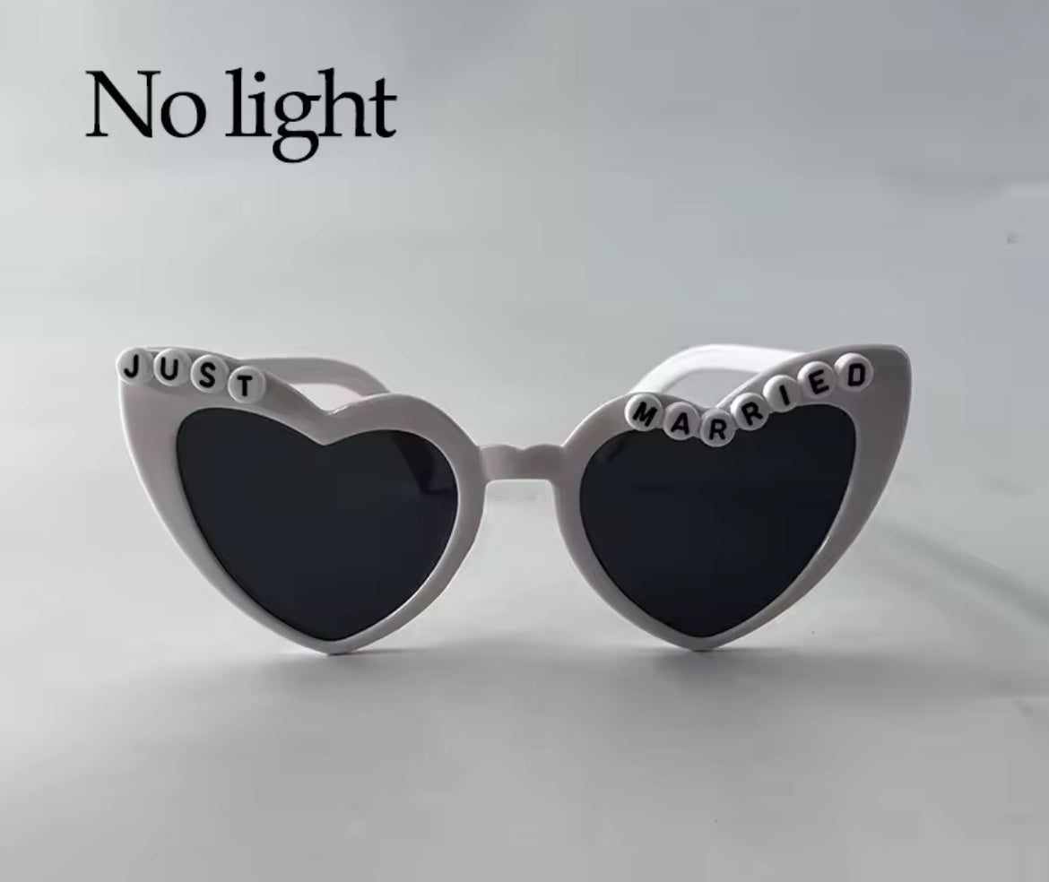 “Just Married” Glow Up LED Sunglasses